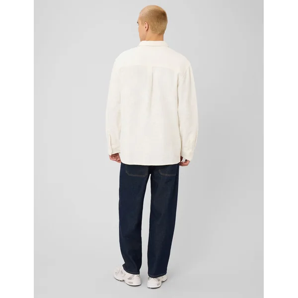 Surchemise unie matière fantaisie Blanc écru