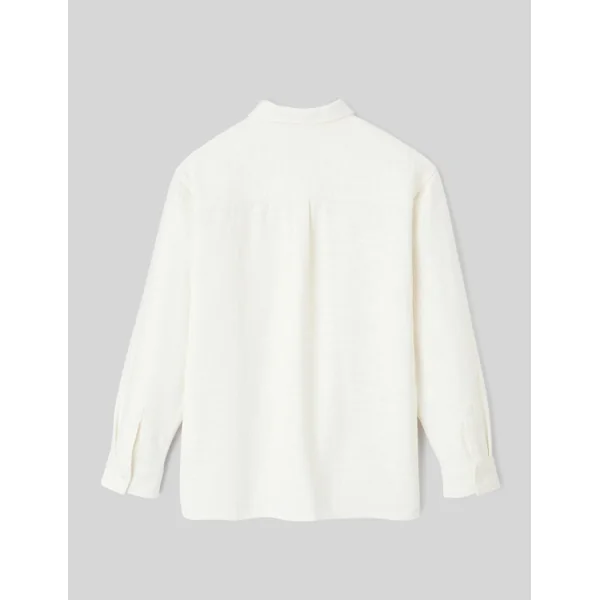 Surchemise unie matière fantaisie Blanc écru