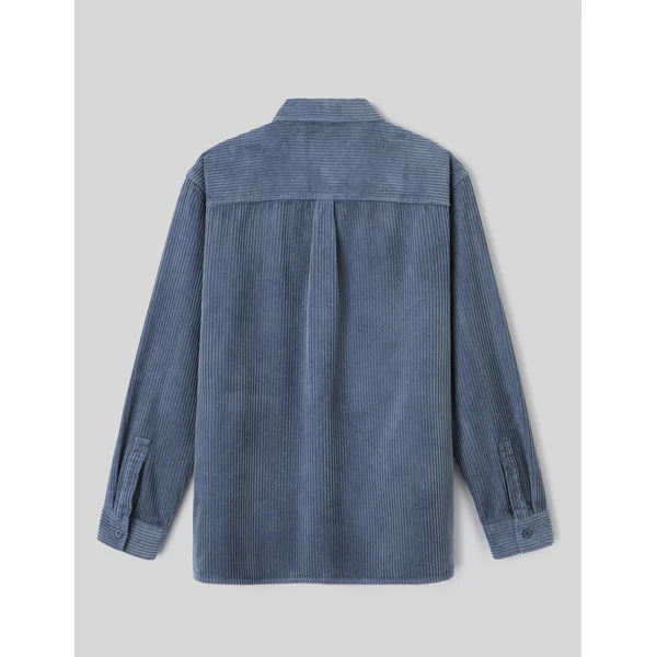 Surchemise velours Bleu gris