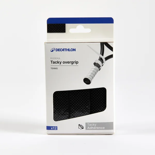 Surgrip de tennis tacky x12 noir