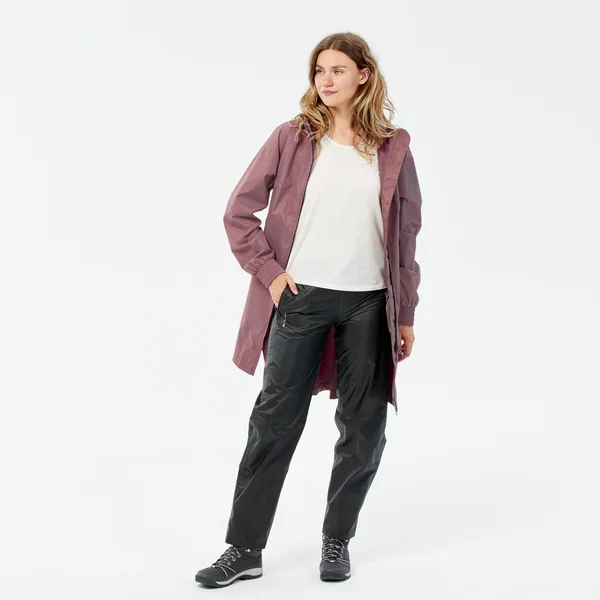 Surpantalon imperméable de randonnée - Raincut - Femme - Noir