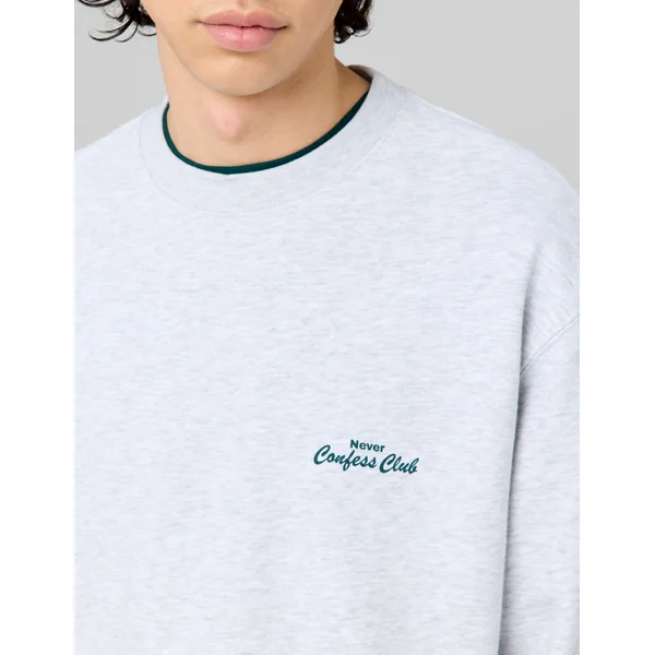 Sweat animation devant/dos Gris clair