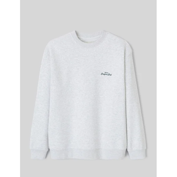 Sweat animation devant/dos Gris clair