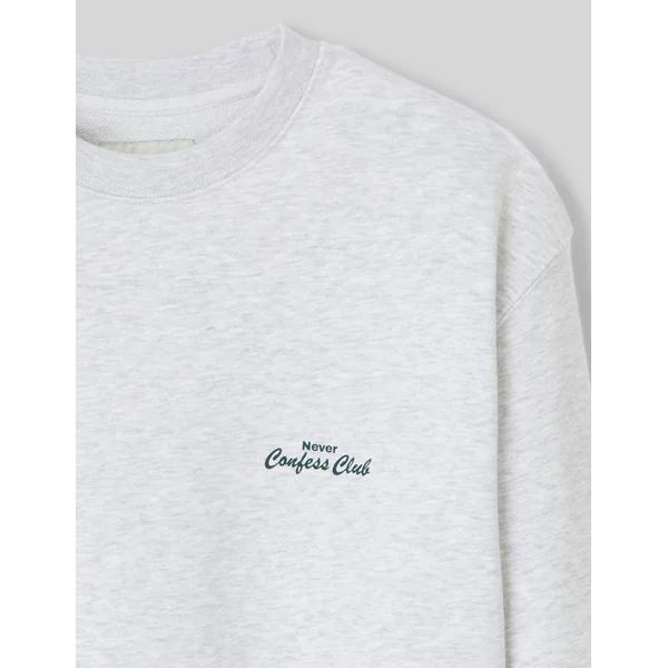 Sweat animation devant/dos Gris clair