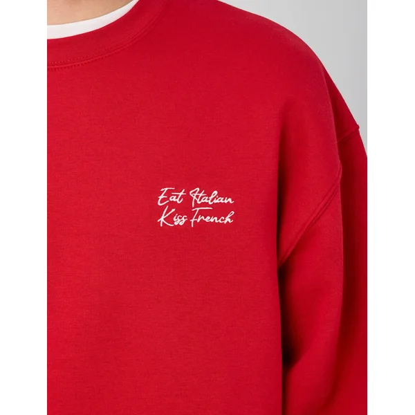 Sweat animation devant/dos Rouge