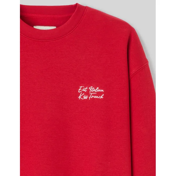 Sweat animation devant/dos Rouge