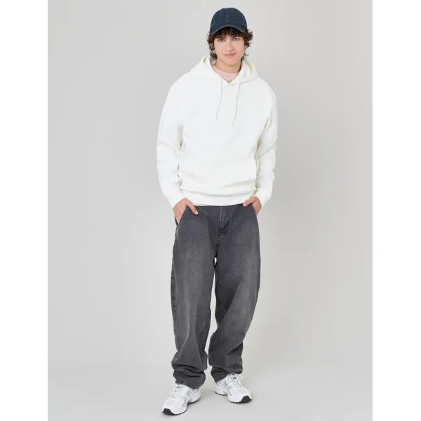 Sweat basique loose fit Blanc écru