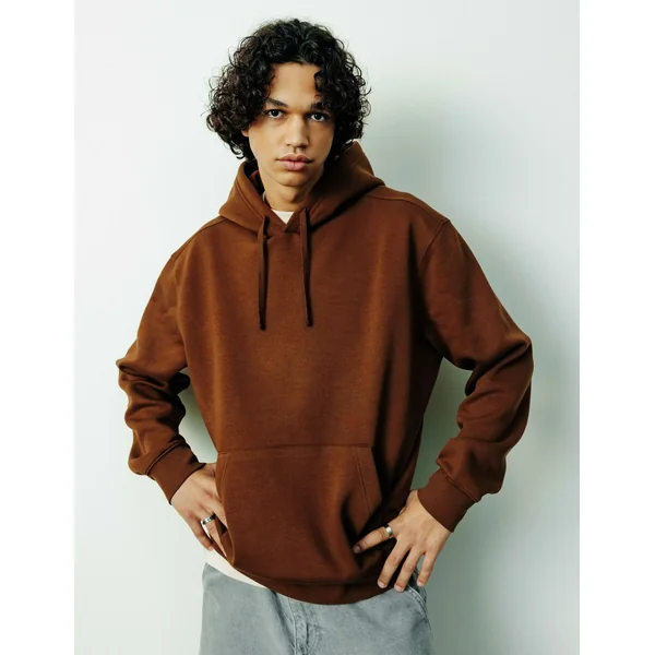 Sweat basique loose fit Marron