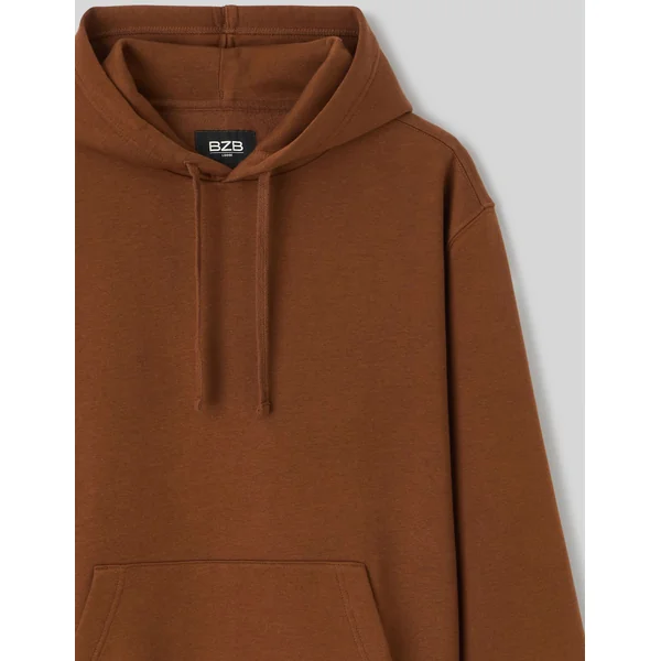 Sweat basique loose fit Marron
