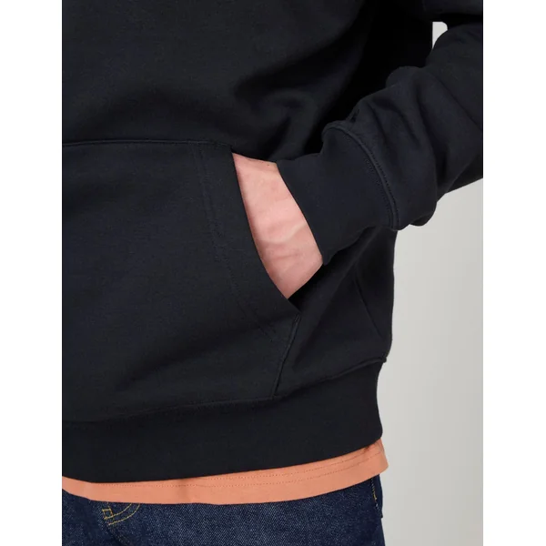 Sweat broderie poitrine Noir