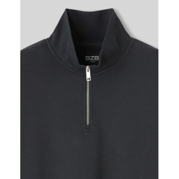 Sweat col montant Gris anthracite