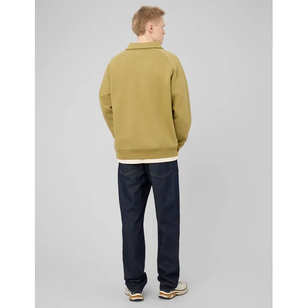 Sweat col polo zippé Vert clair