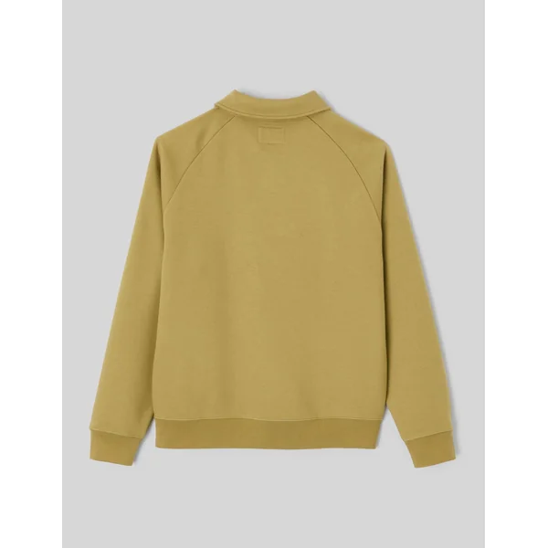 Sweat col polo zippé Vert clair