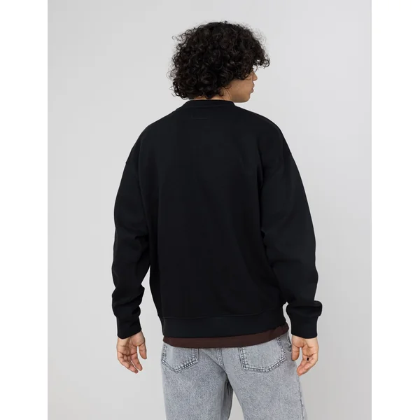 Sweat col rond avec patch Noir