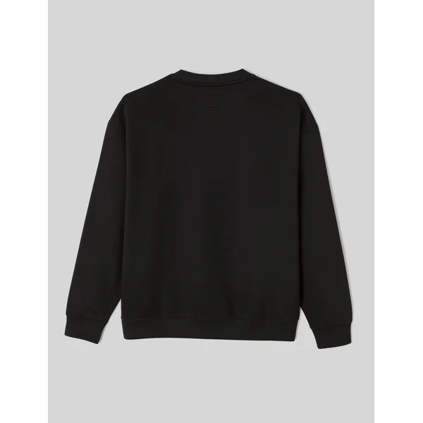 Sweat col rond avec patch Noir