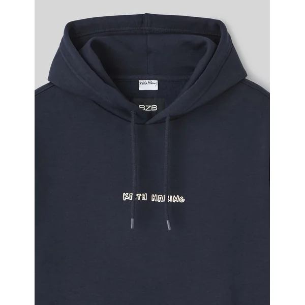 Sweat collab Keith Haring Bleu foncé