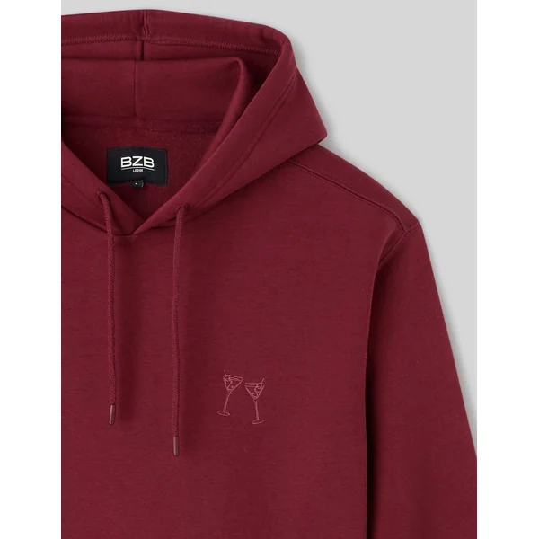 Sweat imprimé Bordeaux