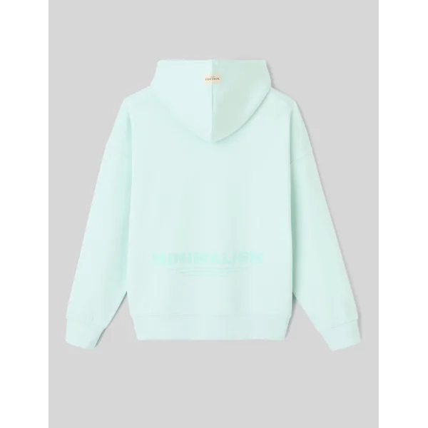 Sweat imprimé devant/dos Menthe