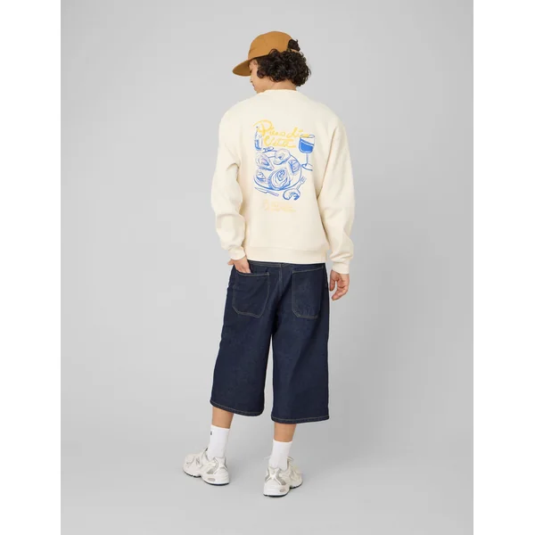 Sweat imprimé devant/dos Naturel