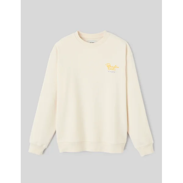 Sweat imprimé devant/dos Naturel