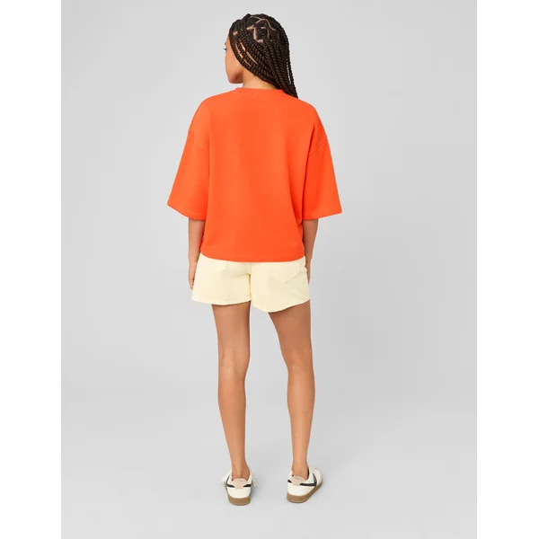 Sweat imprimé manches courtes Rouge