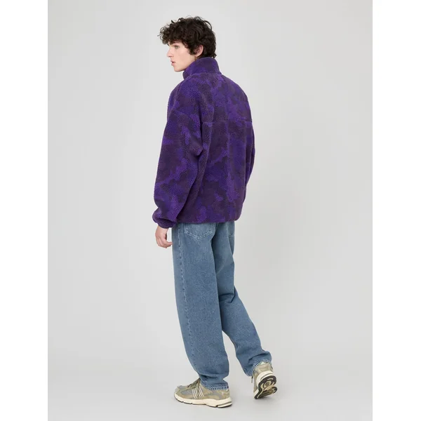 Sweat sherpa imprimée Violet