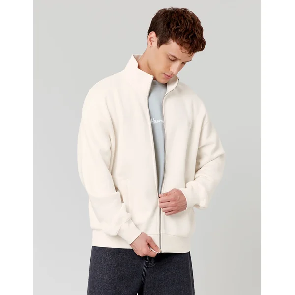 Sweat zippé Naturel