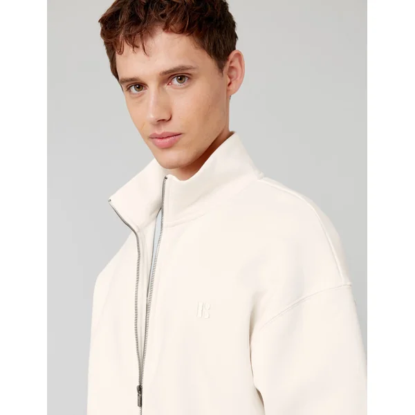 Sweat zippé Naturel