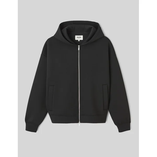 Sweat zippé néoprène Noir