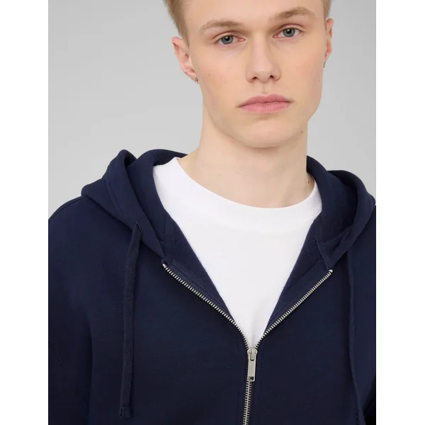 Sweat zippé ouverture double Bleu foncé
