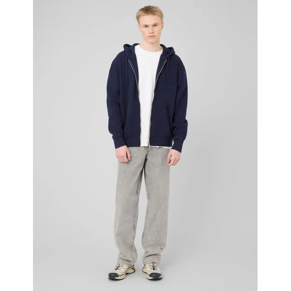 Sweat zippé ouverture double Bleu foncé