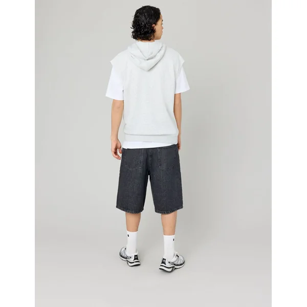 Sweat zippé sans manches Gris clair