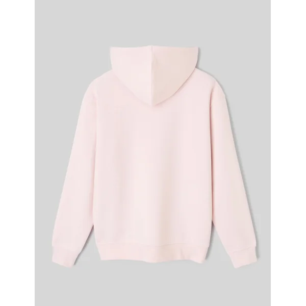 Sweat zippé à capuche Rose