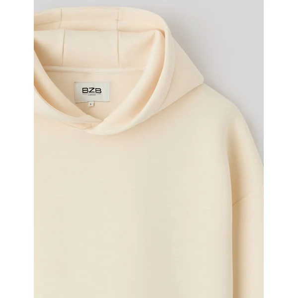 Sweat à capuche néoprène Naturel