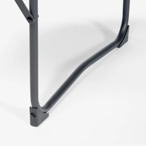 Table de camping basse pliante, 2 à 4 personnes, gris
