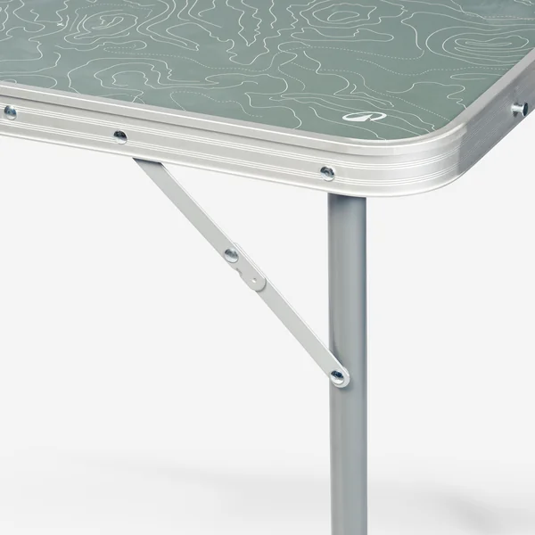 Table de camping pliante, 4 à 6 personnes, vert