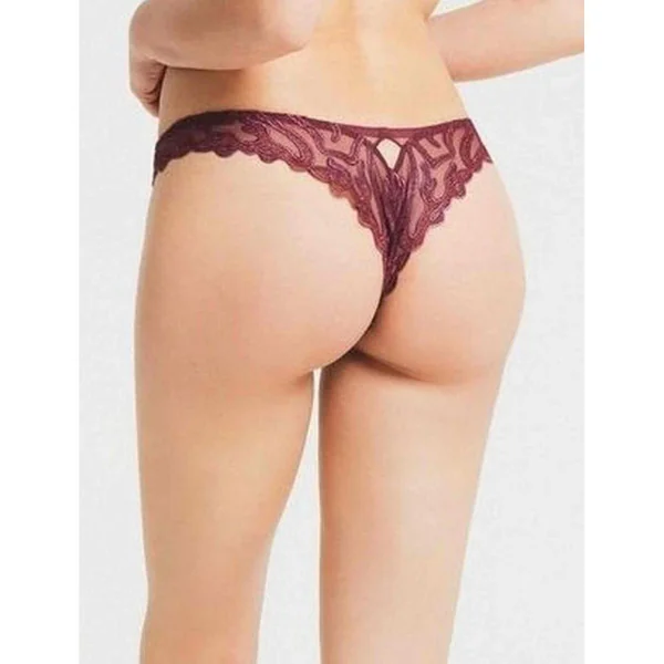Tanga avec motif graphique - Rouge Louisa Bracq Louisa Bracq