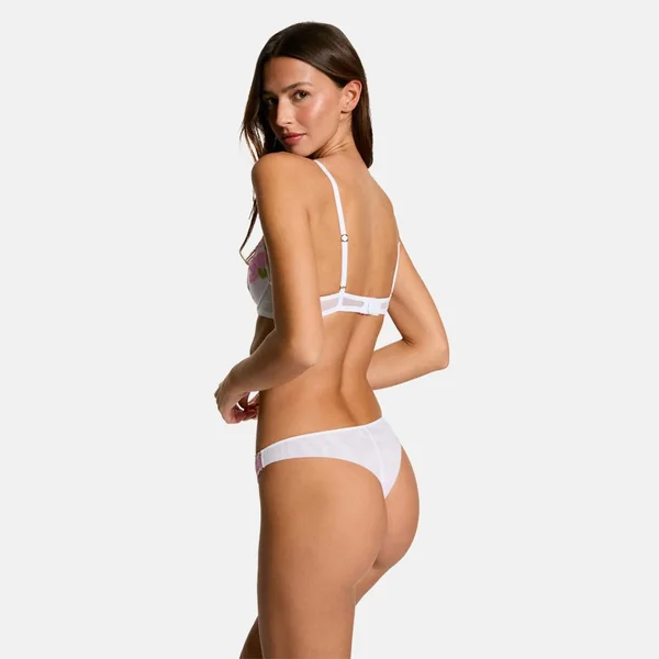 Tanga blanc Clemence Morgan Lingerie