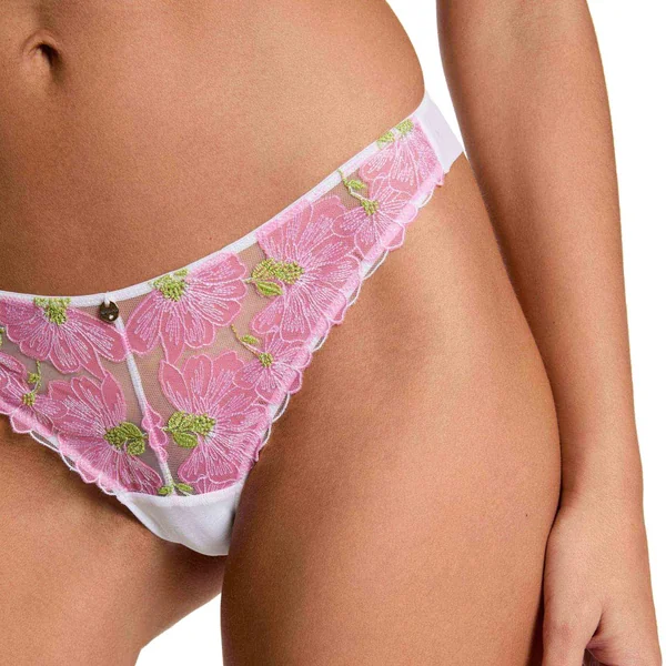 Tanga blanc Clemence Morgan Lingerie