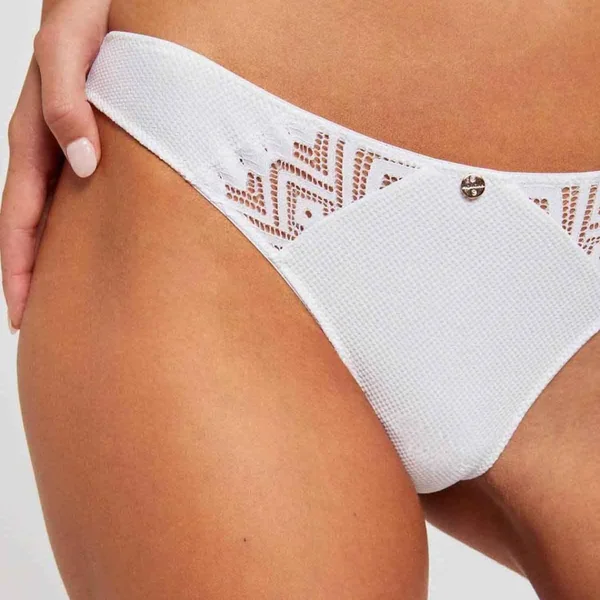 Tanga blanc Kim Morgan Lingerie