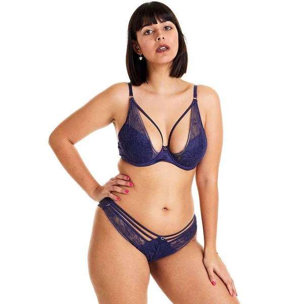 Tanga brésilien bleu Diabolique Pomm Poire