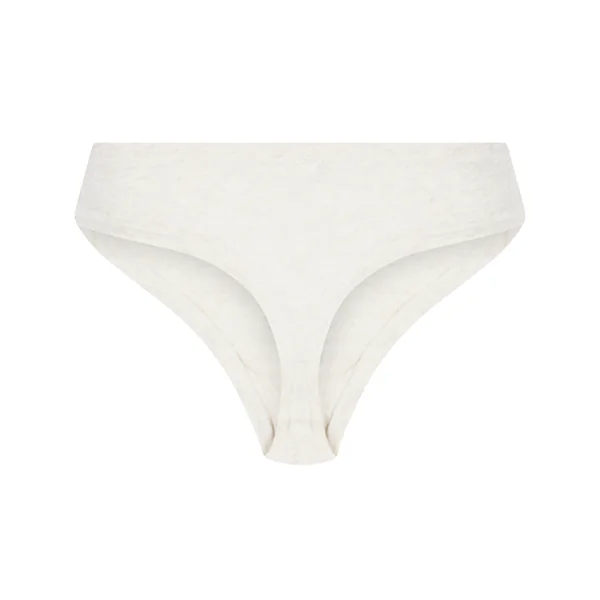 Tanga en coton doux - Beige