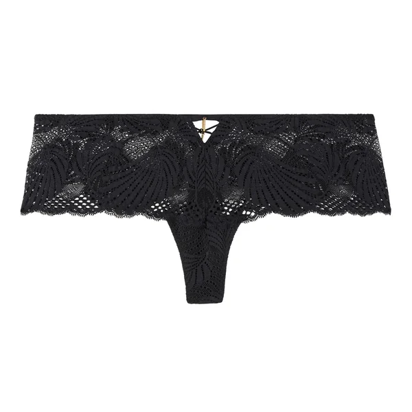 Tanga en dentelle - Noir Aubade