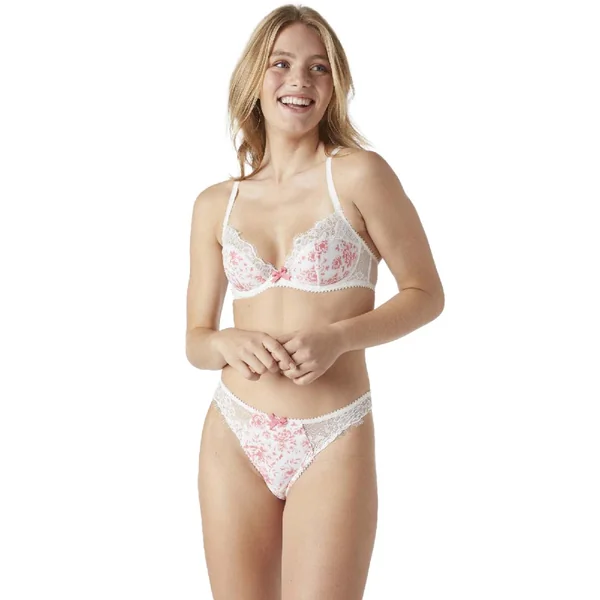Tanga ivoire Etoffe blanc Brigitte Bardot