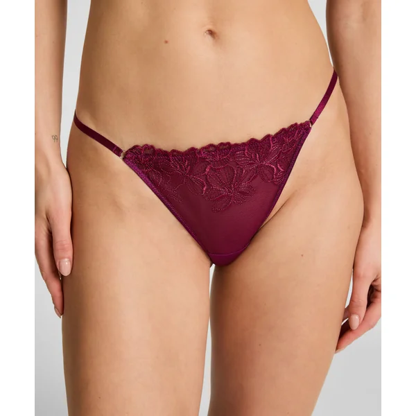 Tanga Margot jambe haute - Violet