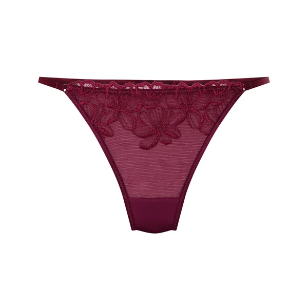 Tanga Margot jambe haute - Violet