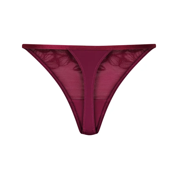 Tanga Margot jambe haute - Violet