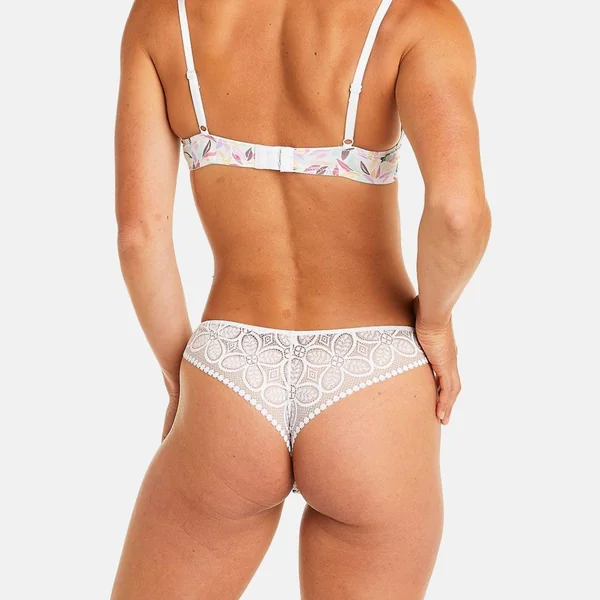 Tanga multico blanc Entracte multicolore Pomm Poire