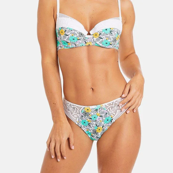 Tanga multico blanc Roulotte multicolore Pomm Poire