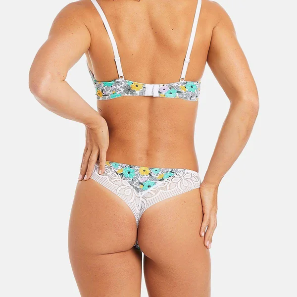 Tanga multico blanc Roulotte multicolore Pomm Poire